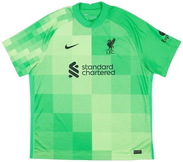 Nike 2021-22 Liverpool GK S/S Shirt A.Becker #1 - 8/10 - (XXL)