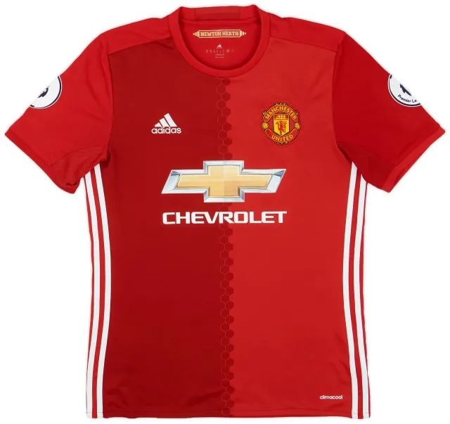adidas 2016-17 Manchester United Home Shirt Ibrahimovic #9 - 7/10 - (M)