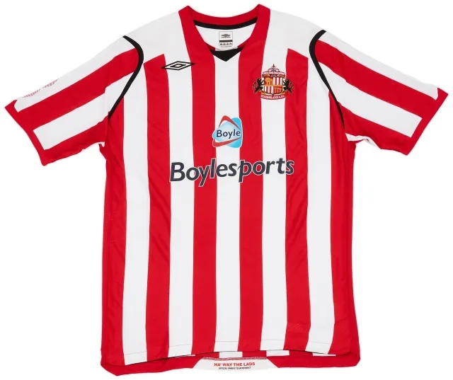 Umbro 2008-09 Sunderland Home Shirt Yorke #19 - 7/10 - (L)