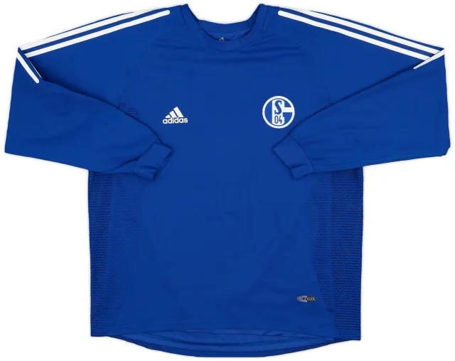 adidas 2002-04 Schalke Player Issue Home Shirt - 9/10 - (L)