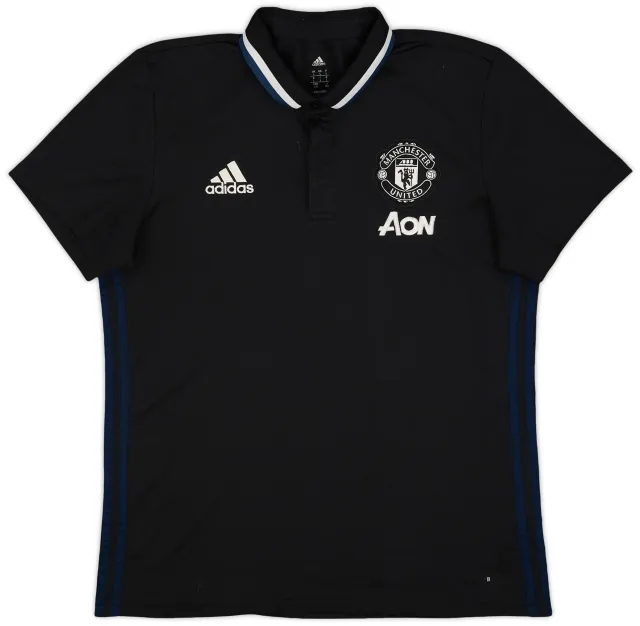 2016-17 Manchester United adidas Polo Shirt - 9/10 - (L)