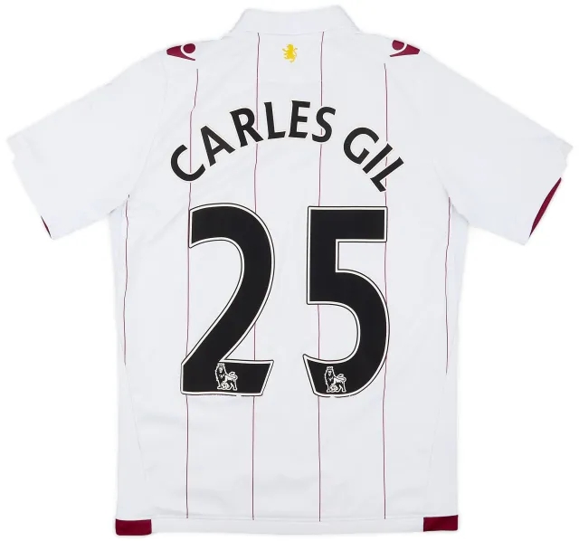 Macron 2014-15 Aston Villa Away Shirt Carles Gil #25 - 5/10 - (M)