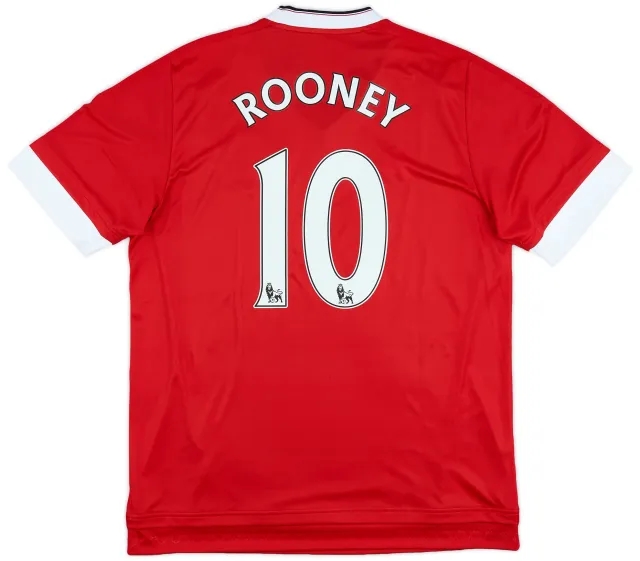 adidas 2015-16 Manchester United Home Shirt Rooney #10 (L)