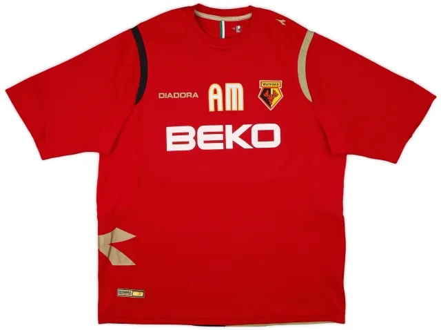 2007-08 Watford Diadora Staff Issue Training Shirt AM - 6/10 - (XXL)