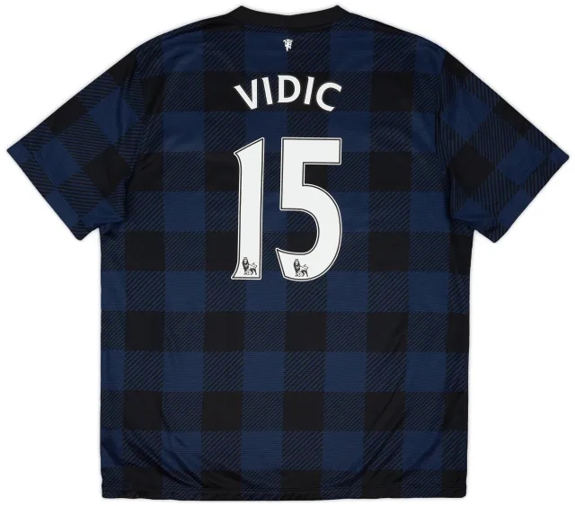 Nike 2013-14 Manchester United Away Shirt Vidic #15 - 5/10 - (XL)