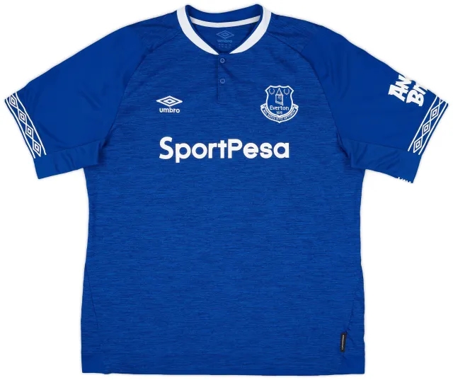 Umbro 2018-19 Everton Home Shirt - 8/10 - (XXL)