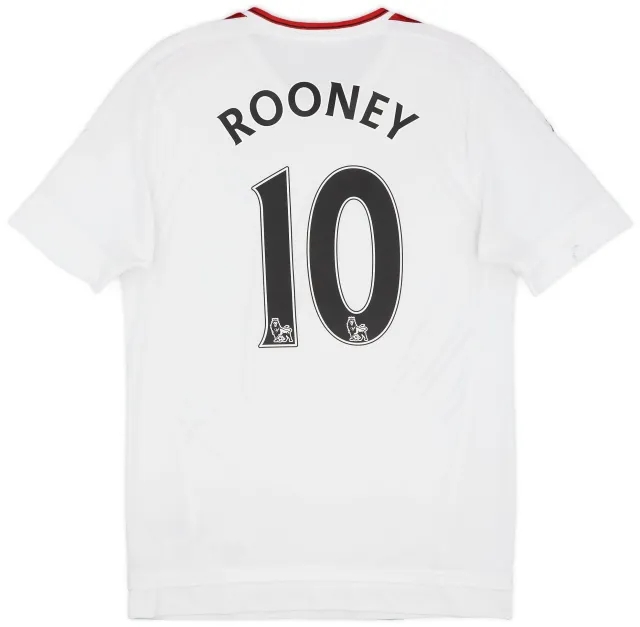 adidas 2015-16 Manchester United Player Issue Away Shirt Rooney #10 - 7/10 - (M/L)