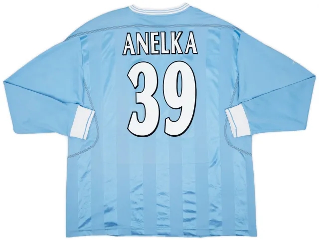 Reebok 2003-04 Manchester City Home L/S Shirt Anelka #39 - 6/10 - (XL)