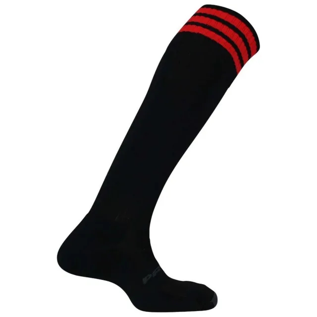 Mitre Prostar Mercury 3 Stripe Sock - Tangerine/Black