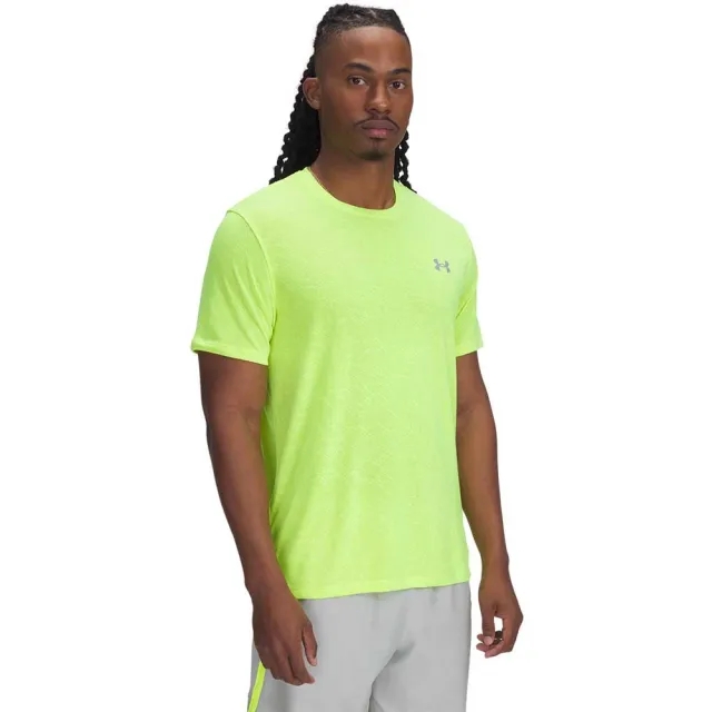 Men's Under Armour Launch Run Camo T-Shirt in Yellow