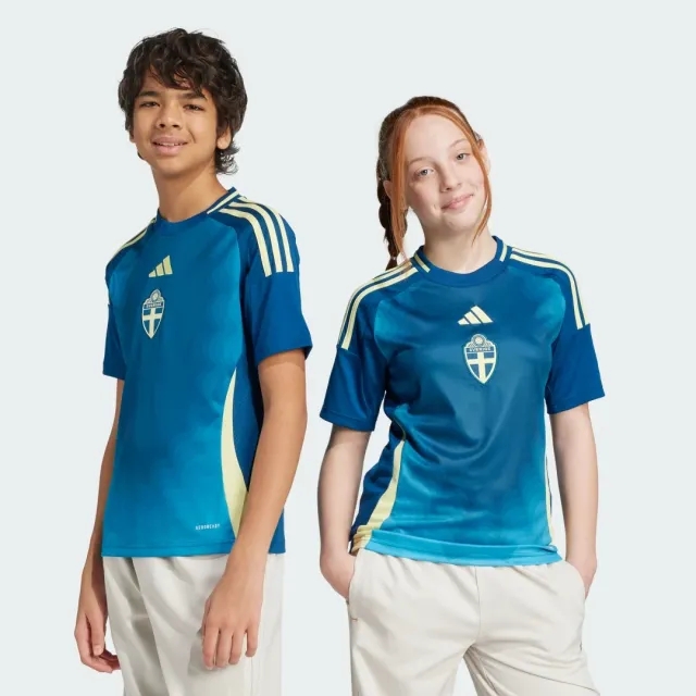 adidas Sweden Kids SS Away Shirt 2025