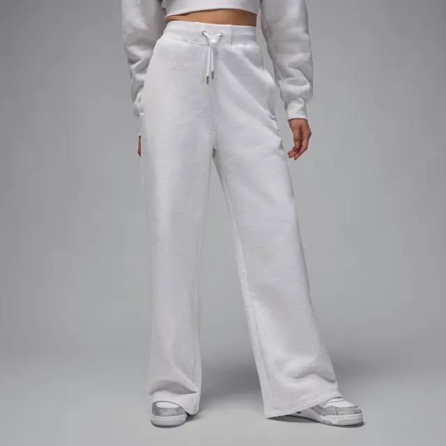 Nike Jordan Flight Fleece Women's Open-Hem Trousers - Brown - Cotton/Polyester