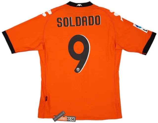 Kappa 2010-11 Valencia Away Shirt Soldado #9 (L)