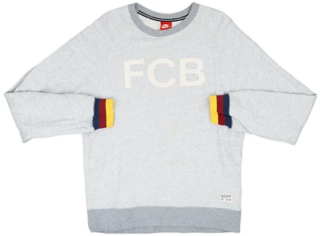2013-14 Barcelona Nike Sweat Top - 5/10 - (M)