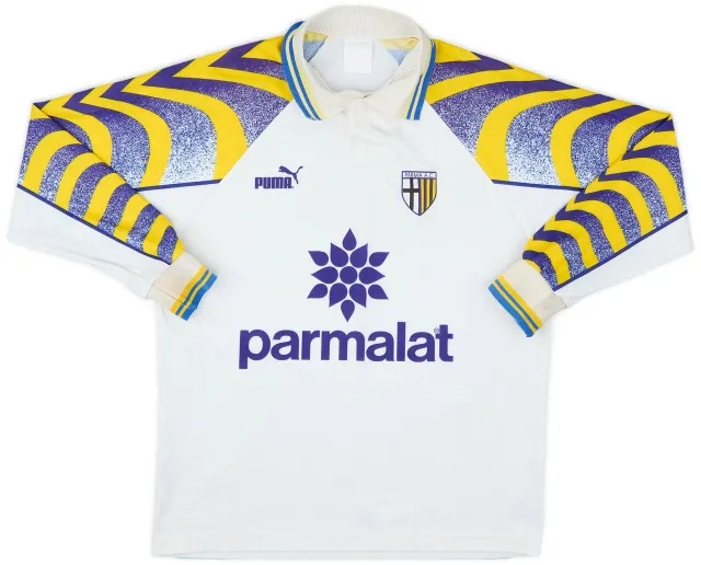 Puma 1995-97 Parma Basic Home L/S Shirt - 7/10 - (S)