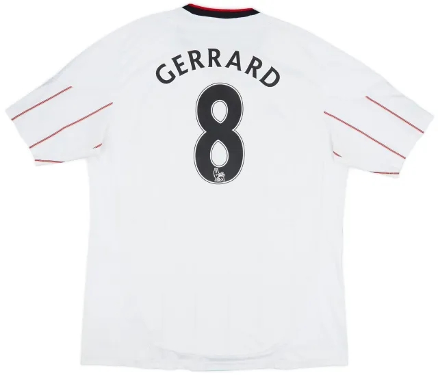 adidas 2010-11 Liverpool Away Shirt Gerrard #8 - 6/10 - (XL)