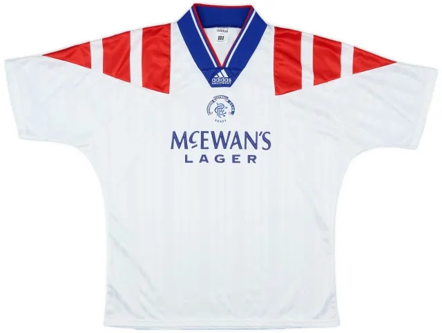 adidas 1992-93 Rangers Away Shirt - 9/10 - (L/XL)