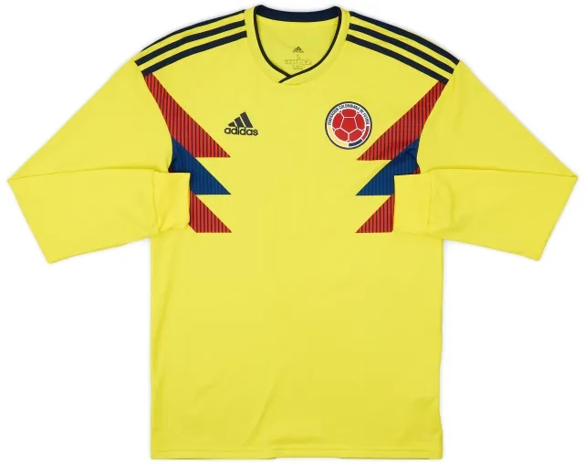 adidas 2018-19 Colombia Home L/S Shirt - 9/10 - (S)