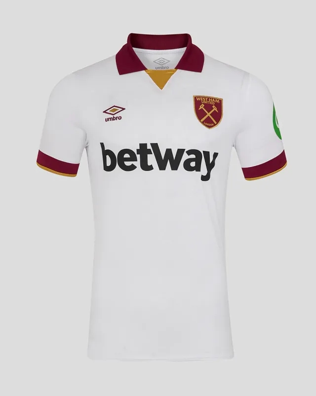 Castore West Ham 24/25 Men's Third Jersey Ss - White