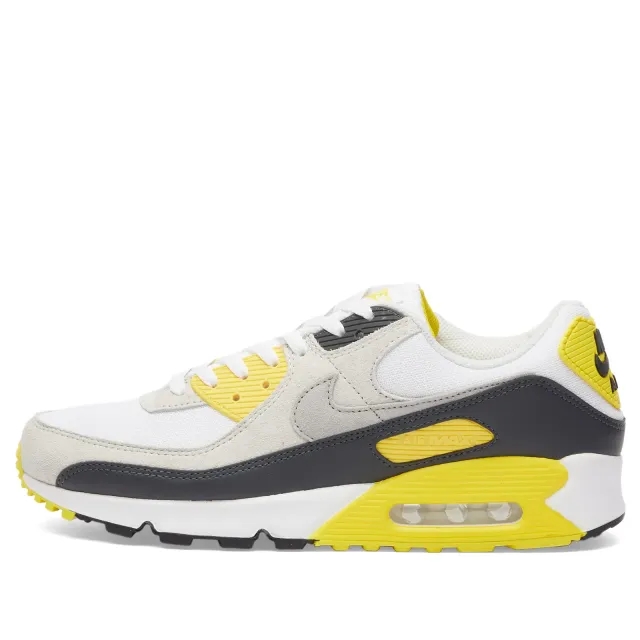 Nike Men's Air Max 90 Sneaker White/Grey/Lightening