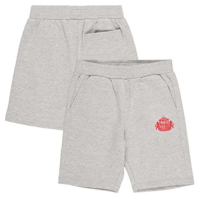 Sunderland Sweat Shorts - Grey Marl - Boys