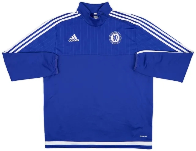 2015-16 Chelsea adidas 1/4 Zip Training Top - 8/10 - (XL)