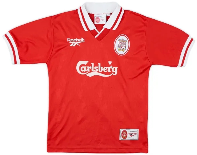 Reebok 1996-98 Liverpool Home Shirt - 7/10 - (M.Boys)