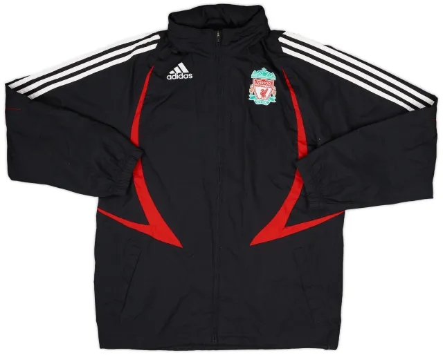 2007-08 Liverpool adidas Hooded Rain Jacket - 5/10 - (S)
