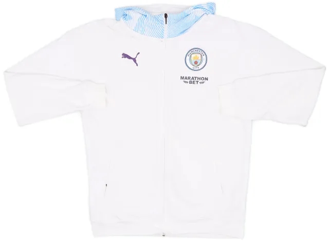 2019-20 Manchester City Puma Hooded Track Jacket - 6/10 - (M)