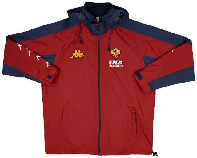 2000-01 Roma Kappa Hooded Track Jacket - 5/10 - (XL)
