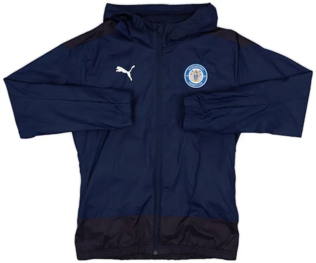 2019-20 Stockport County Puma Hooded Rain Jacket - 8/10 - (S)