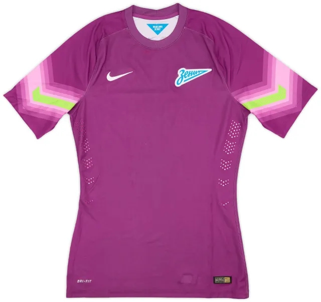 Nike 2014-15 Zenit St. Petersburg Authentic GK S/S Shirt - 7/10 - (M)