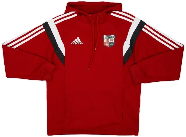 2014-15 Brentford adidas Hooded Sweat Top - 9/10 - (S)