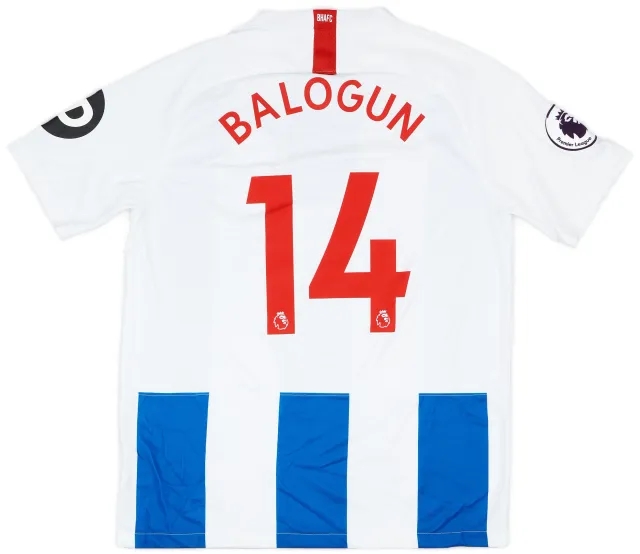 Nike 2018-19 Brighton Match Issue Home Shirt Balogun #14
