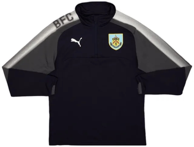 2017-18 Burnley Puma 1/4 Zip Sweat Top - 8/10 - (S)