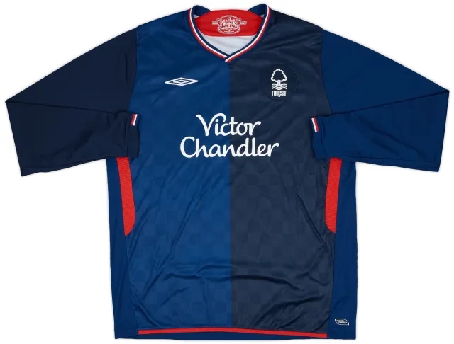 Umbro 2009-10 Nottingham Forest Match Issue Away L/S Shirt #5