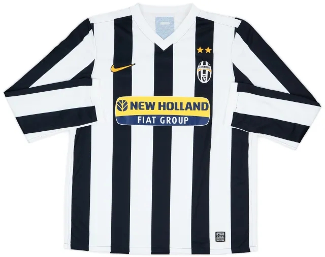 Nike 2009-10 Juventus Match Issue Home L/S Shirt #6