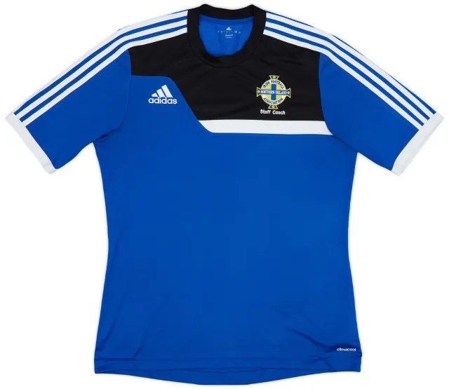 2013-14 Northern Ireland 'Staff Coach' adidas Training Shirt - 9/10 - (L)