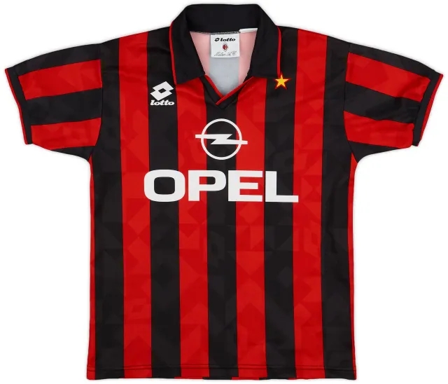 Lotto 1994-95 AC Milan Home Shirt - 8/10 - (S)