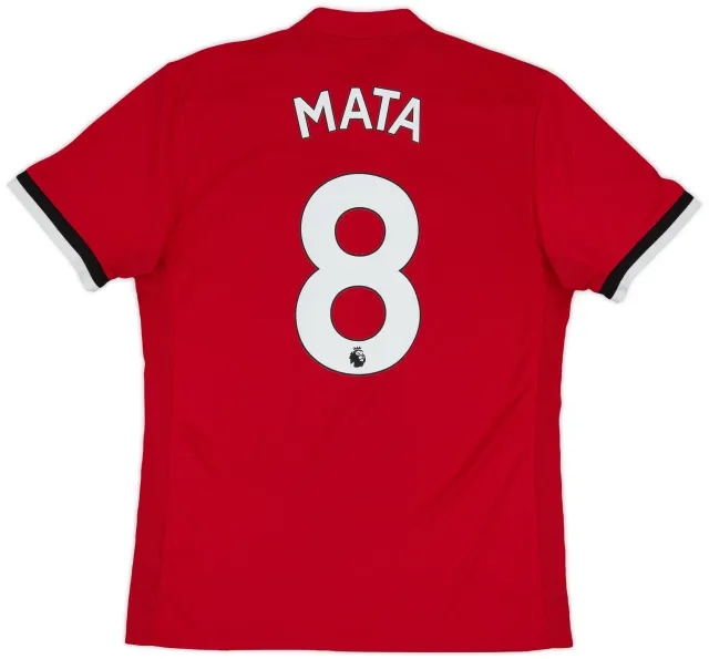 adidas 2017-18 Manchester United Home Shirt Mata #8 - 5/10 - (M)