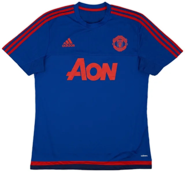 2015-16 Manchester United adidas Training Shirt - 9/10 - (L)