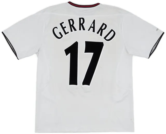 Reebok 2003-04 Liverpool Away Shirt Gerrard #17 - 5/10 - (L)