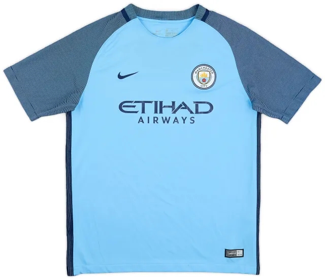 Nike 2016-17 Manchester City Home Shirt - 6/10 - (XL.Boys)
