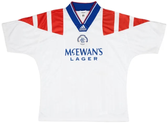 adidas 1992-93 Rangers Away Shirt - 8/10 - (L/XL)