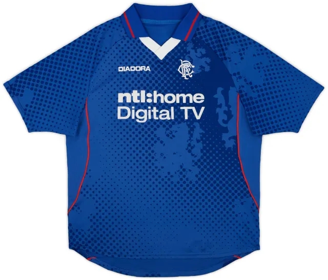 Diadora 2002-03 Rangers Home Shirt - 8/10 - (L)