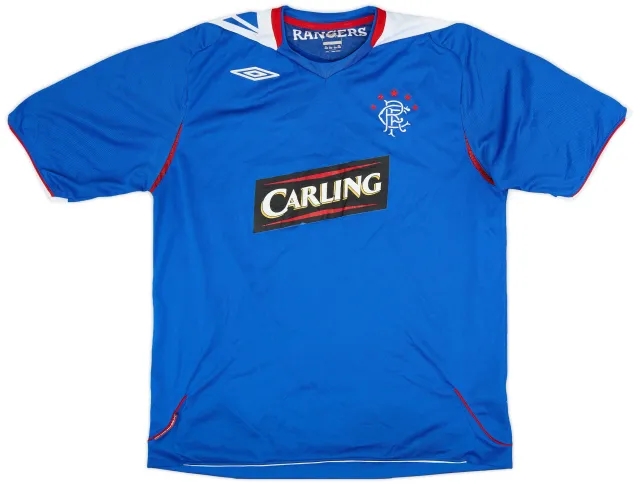 Umbro 2006-07 Rangers Home Shirt - 6/10 - (XL)