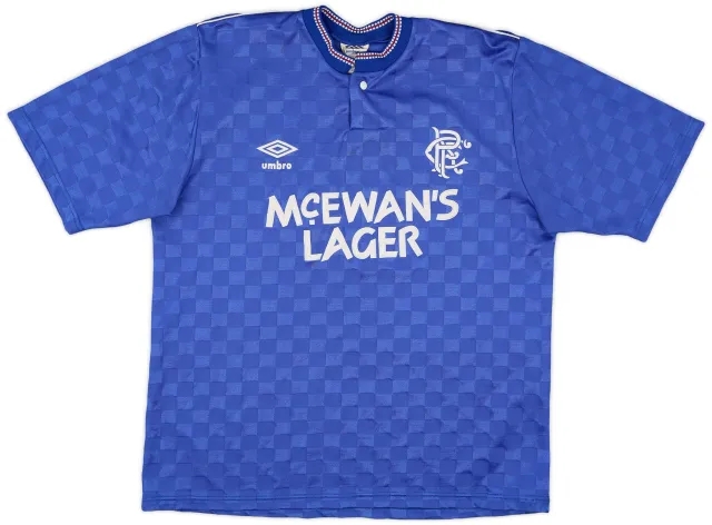 Umbro 1987-90 Rangers Home Shirt - 9/10 - (S/M)