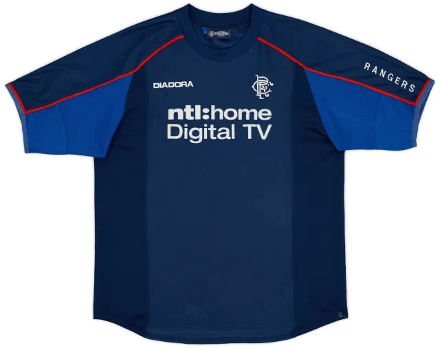 2002-03 Rangers Diadora Training Shirt - 7/10 - (L)