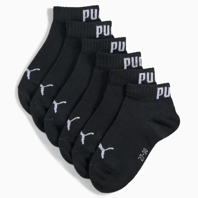 PUMA Quarter Socks Youth (3-Pack), Black