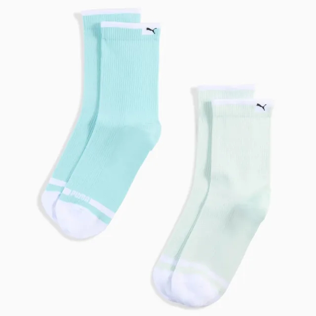 PUMA Classic Rib Socks Women (2-Pack), Mint Combo